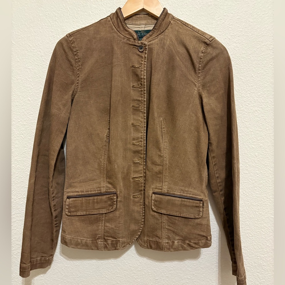 Ralph Lauren Tan Button Up Jacket